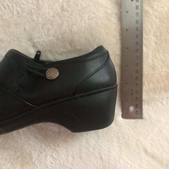 Clarks Channing Ann Black Leather Slip-On Shoe - Picture 6 of 16